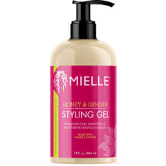 Gel de miel y jengibre de Mielle Organics para definición de rizos sin endurecimiento