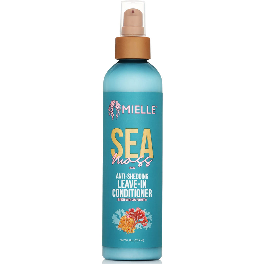 Mielle Organics musgo marino, botella con atomizador para hidratación y desenredo suave