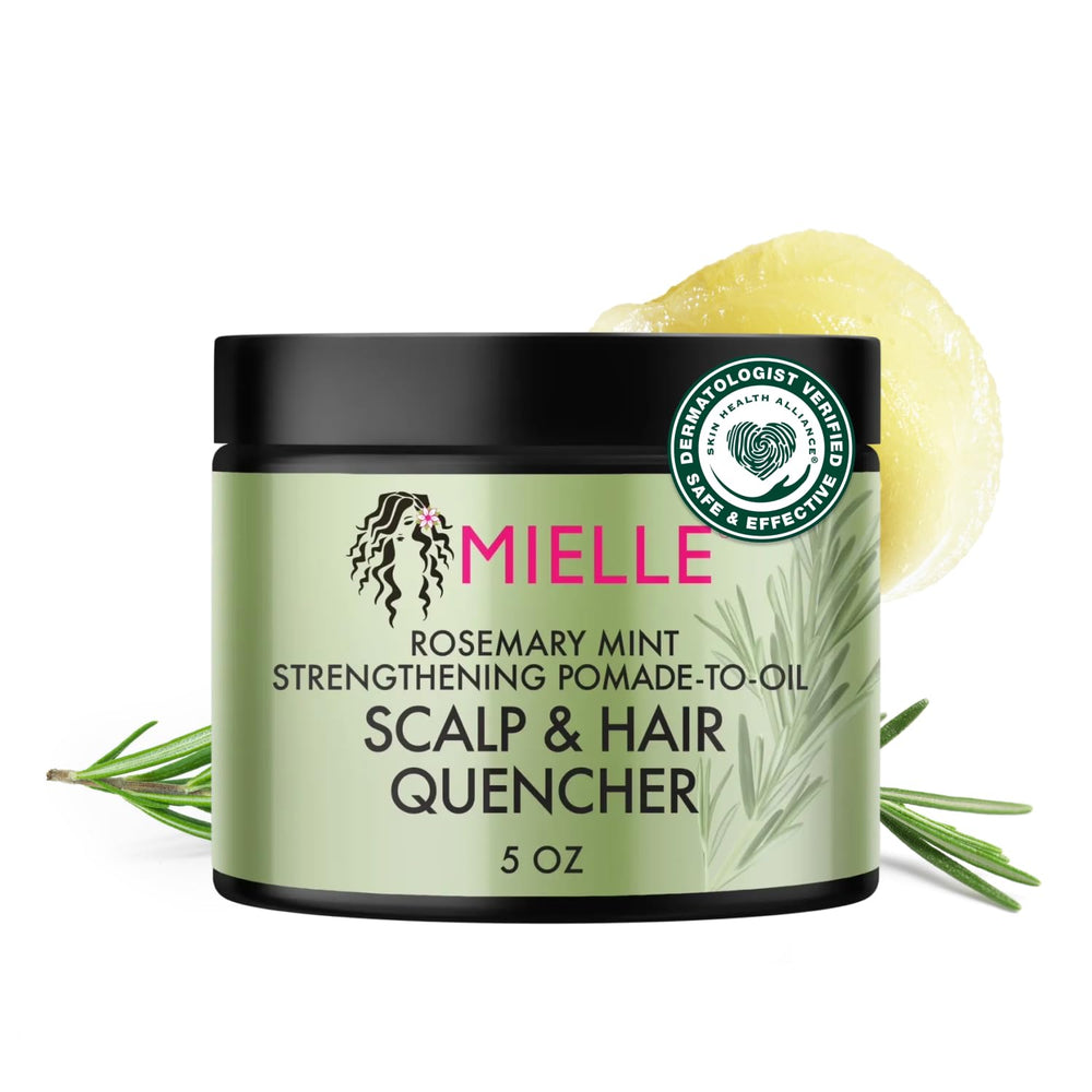 Mielle Organics pomada romero menta – textura suave para peinado flexible.