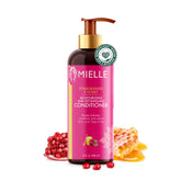 Mielle Organics Pomegranate & Honey Detangling Conditioner bottle promotes easy detangling and curl hydration