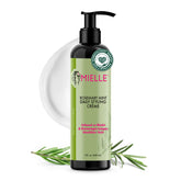 Mielle Organics Rosemary Mint Styling Cream bottle for easy styling and nourishment.