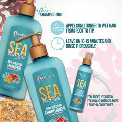 Acondicionador Sea Moss ayuda a reducir la caída con uso regular.