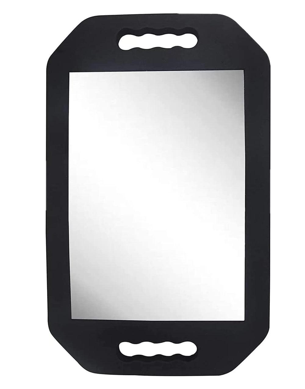 MIHAGUTY HREW large rectangular mirror with double handle offers precise haircut viewing
