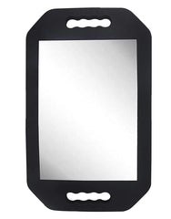 MIHAGUTY HREW large rectangular mirror with double handle offers precise haircut viewing