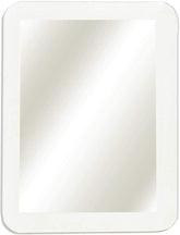 MIHAGUTY magnetic locker mirror 5x7 front view, compact real glass clarity for quick checks.