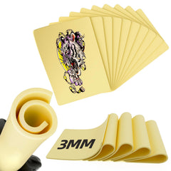 MIHERT piel de práctica para tatuaje, superficie 8x6, doble cara.