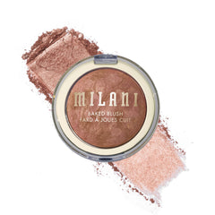 Milani Baked Blush Rose D'oro en aplicación, tono suave para mejillas