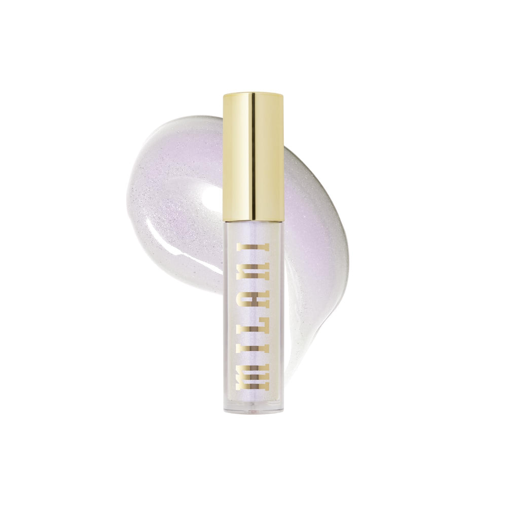 Milani Keep It Full Moonlight en envase, brillo suave para labios hidratados.