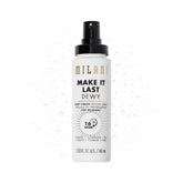 Milani bruma fijadora iluminadora: botella y pulverizador para brillo inmediato