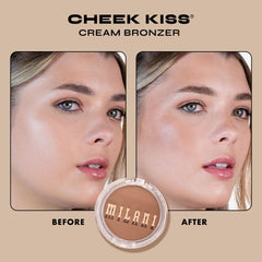 Milani Bronceador crema, textura suave y acabado mate natural para pieles reales.