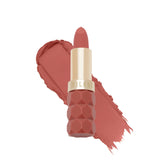 Milani Color Fetish Labial Secret, primer plano de labio, acabado mate sedoso.