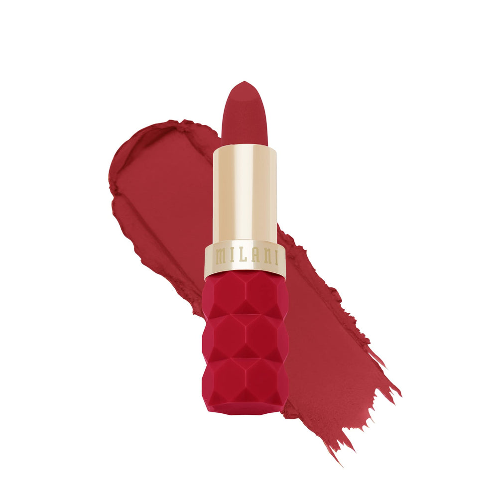 Milani Color Fetish Mate Barrita Poppy, acabado mate intenso para looks diarios.