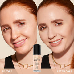 Acabado natural y satinado con Milani Conceal + Perfect