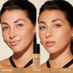 Milani Conceal + Perfect, aplicación con esponja: mezcla suave para piel homogénea.