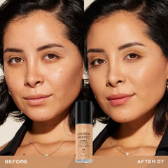 Cobertura uniforme que iguala tono de piel con Milani Conceal + Perfect.