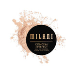 Milani Conceal + Perfect Powder, polvo translúcido para acabado suave y difuminado, ideal para retoques.
