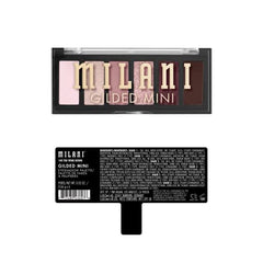 Milani Gilded Mini Palette muestra tonos mate y brillos para looks versátiles.