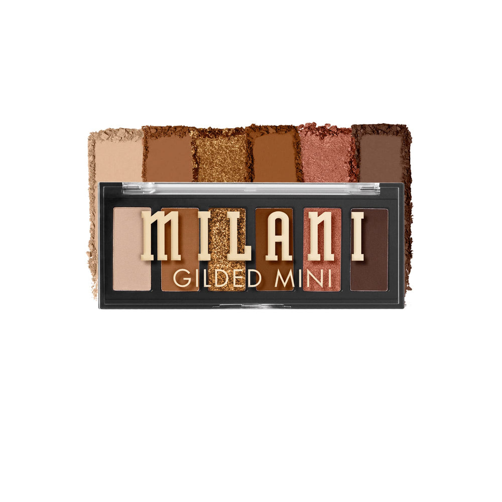 Milani Gilded Mini Paleta Champagne Problems, estuche compacto para retoques en cualquier momento