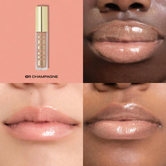 Textura cremosa de Milani Lip Gloss aporta brillo sedoso.