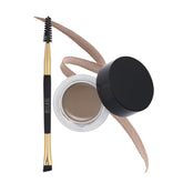 Milani Stay Put Brow Color in Medium Brown tube closeup showing rich pigment