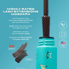 Milani Tubing Mascara ofrece longitud y levantamiento duradero en cada pestaña.