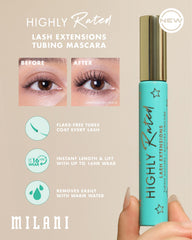 Milani Tubing Mascara con manteca de karité y aceite de ricino nutre mientras se usa