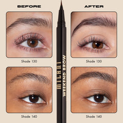 Milani Weekend Brow Tint packaging close-up with vegan and cruelty-free claims.