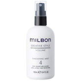 Milbon Creative Style Volume Thickening Mist bottle for flexible volume and shine.