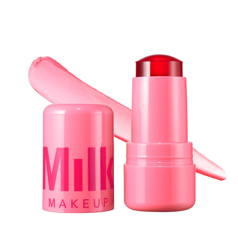 Milk Makeup Cooling Water Jelly Tint packaging shows sleek, portable color for lips and cheeks.