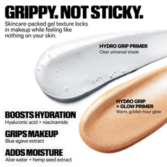 Milk Makeup Hydro Grip and Glow Primer bottle with radiant golden finish.