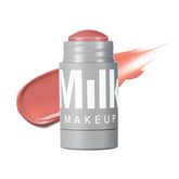 Milk Makeup Lip + Cheek Stick buildable cream blush swatch for a natural flush.