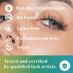 MILKLEAR Waterproof lash glue endures sweat and humidity for secure lashes