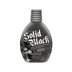 Millennium Tanning Solid Black 100X bottle pours for quick, even coverage.