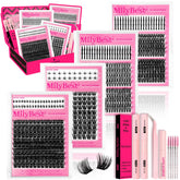 MilyBest Lash Clusters Kit laid out for easy at-home styling