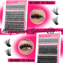 MilyBest remover and tweezers enable precise lash application