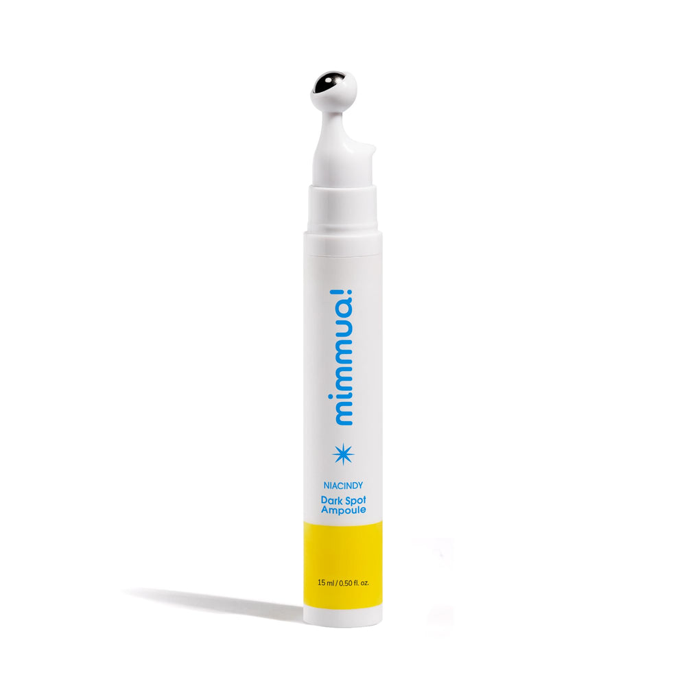 mimmua! Dark Spot Ampoule bottle front shows premium packaging for even tone