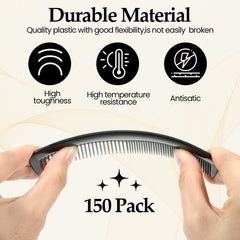 Mimorou hair combs showing two densities of teeth for long and short hair