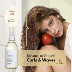 mimosu pouring on scalp demonstrating targeted application and buildup removal benefit