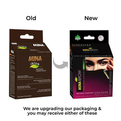 MinaiBrow duo angled brush for precise, natural-looking brow tinting.