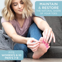 Mind Bodhi toe spacers designed for all-day wear in barefoot, socks, or shoes.