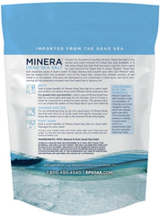 Minera Dead Sea Salt coarse grain bath salt for a gentle exfoliating soak
