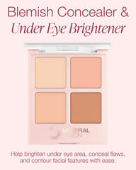 Corrector crema Mineral Fusion ilumina ojos para un aspecto despierto.