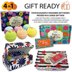 Mineral Me California bath bombs individually wrapped for thoughtful gifting and freshness