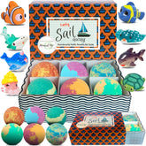 Mineral Me California bath bombs with toy inside reveal colorful fun for kids' bath time