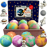 Mineral Me California galaxy bath bombs with surprise inside for kids.