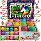 Mineral Me California unicorn bath bomb with jewelry inside for magical bath time