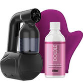 MINETAN Personal Spray Tan Machine shown in compact, at-home setup for easy tanning.