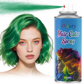 Minfei Green Hair Spray on festive hair for St Patrick's Day, vibrant emerald shade.