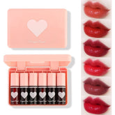 Miniling 6-color lip tint set adds natural color to lips and cheeks.