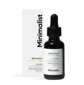 Minimalist Alpha Arbutin 02% serum - botella para uso diario y tono uniforme.